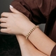BOCCIA Titanium vergulde armband bolle Venetiaanse schakels