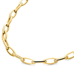 BOCCIA Titanium vergulde ketting grote schakels