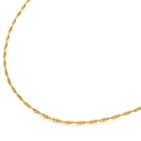 BOCCIA Titanium vergulde ketting koord 42-45-50 cm