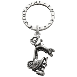 Zilveren sleutelhanger scooter van Giovanni Raspini