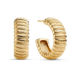 Sif Jakobs verguld zilveren steekcreolen Riva E2755-YG