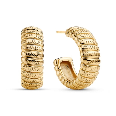 Sif Jakobs verguld zilveren steekcreolen Riva E2755-YG