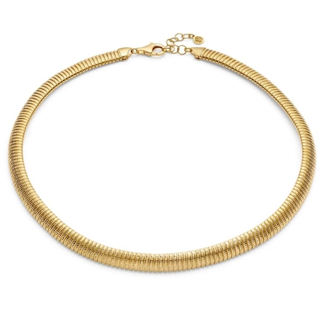 Sif Jakobs verguld zilveren collier Riva tubogas