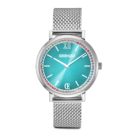Coeur de Lion horloge rond licht blauw 7650-70-1706