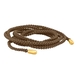 Heide Heinzendorff bruin gevlochten koord collier 100 cm