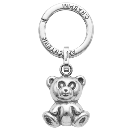 Zilveren sleutelhanger beer Giovanni Raspini