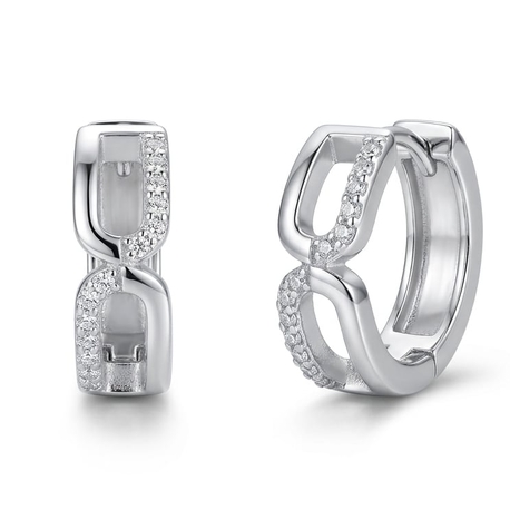 Zilveren creolen infinity zirkonia