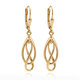 14krt gouden oorhangers opengewerkt
