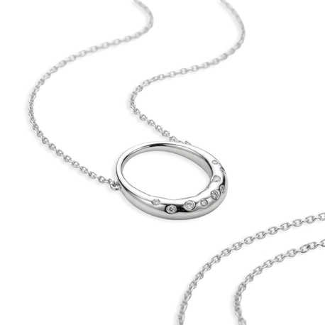 Georg Jensen zilveren Offspring Small hanger diamantjes 20001960