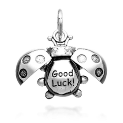 Giovanni Raspini zilveren bedel/hanger lieveheersbeestje