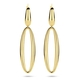 14krt gouden oorhangers ovaal