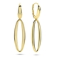 14krt gouden oorhangers ovaal