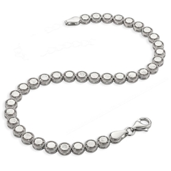 Elements 9 karaat witgouden tennisarmband 