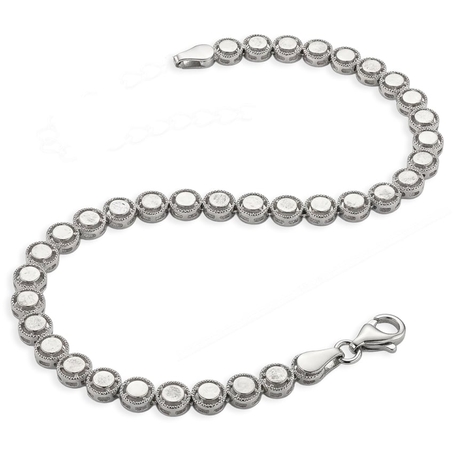 Elements 9 karaat witgouden tennisarmband 