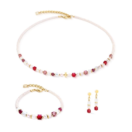 COEUR DE LION sieradenset 2105-0319 Princess Mix rosé blush