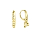 MY iMenso Carezza vergulde oorhangers Martellato gehamerd