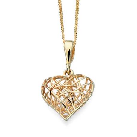 Elements 9 krt harthanger puffy gevlochten