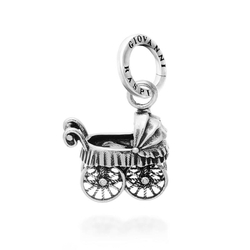 Giovanni Raspini zilveren bedel kinderwagen