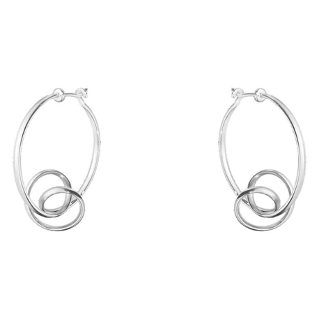 Georg Jensen Torun oorringen Forget me knot