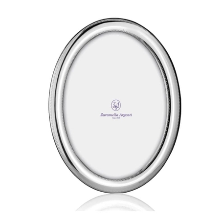 Zaramella ovaal zilveren fotolijst Saint Michel 15 x 10 cm