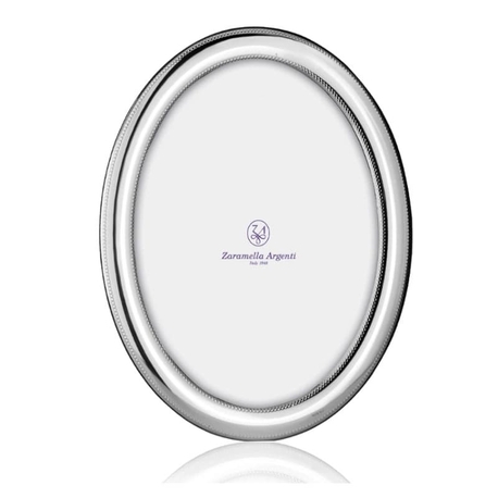 Zaramella ovaal zilveren fotolijst Saint Michel 18 x 13 cm