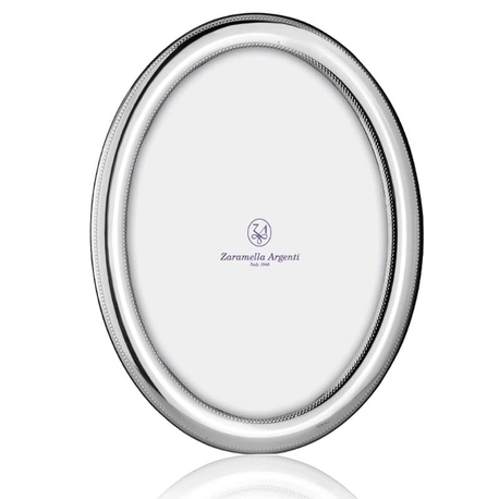 Zaramella ovaal zilveren fotolijst Saint Michel 20 x 15 cm