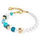 COEUR DE LION armband 5086-30-0616 Pecious Fusion Pearls Turquoise