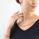 COEUR DE LION collier 1122-10-1416 Geo cubes met zoetwaterparels