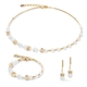 COEUR DE LION collier 1122-10-1416 Geo cubes met zoetwaterparels
