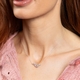 Laura Ashley zilveren collier Cherry Blossom Ditsy