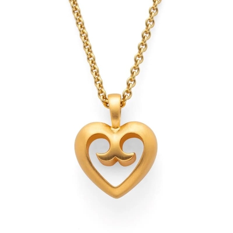 Bastian Inverun vergulde hanger Golden Love