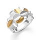 Bastian Inverun bicolor zilveren ring Glittertind