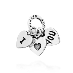 Giovanni Raspini zilveren bedel I Love You