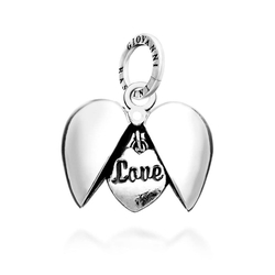 Giovanni Raspini zilveren bedel Love Heart