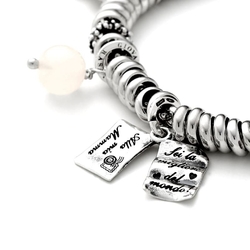 Giovanni Raspini zilveren bedel rozenkwarts