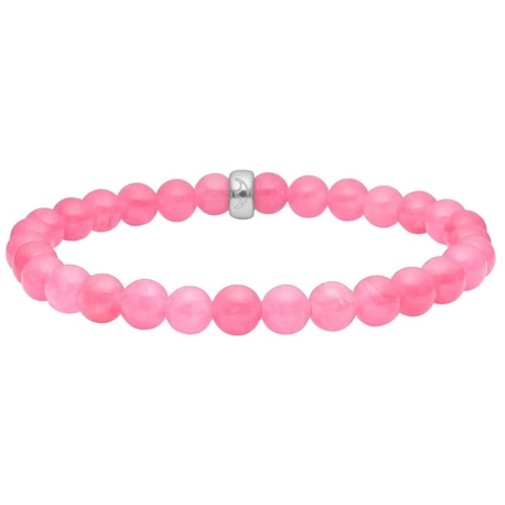 Heide Heinzendorff armband roze spons kwarts 6 mm