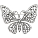 Zilveren broche vlinder met kristallen van Timeless Classics