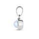 14krt witgouden hanger met blauw chalcedoon