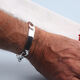 zilveren naamplaat armband voor mannen