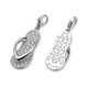Zinzi charms280 zilveren slipper zirkonia