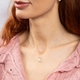 Laura Ashley zilveren collier Hartley Check Mabe parel