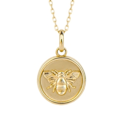 Elements 9 krt hanger Bee medaillon