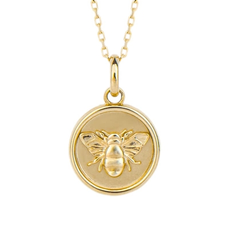 Elements 9 krt hanger Bee medaillon