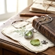 MY iMenso sieraden Goccia medaillon groene steen cilindro ketting