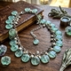 Zilveren collier met fluorite van Luisa della Salda