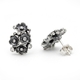 GL Timeless zilveren oorbellen bloemen met Swarovski kristallen v070942