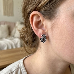 GL Timeless zilveren oorbellen bloemen met Swarovski kristallen v070942