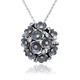 Timeless Classics by Gl zilveren collier met bloemen hanger 025148
