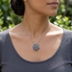 Timeless Classics by Gl zilveren collier met bloemen hanger 025148