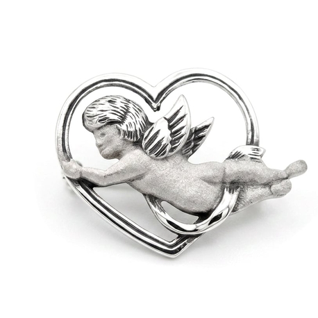 GL zilveren broche 035593